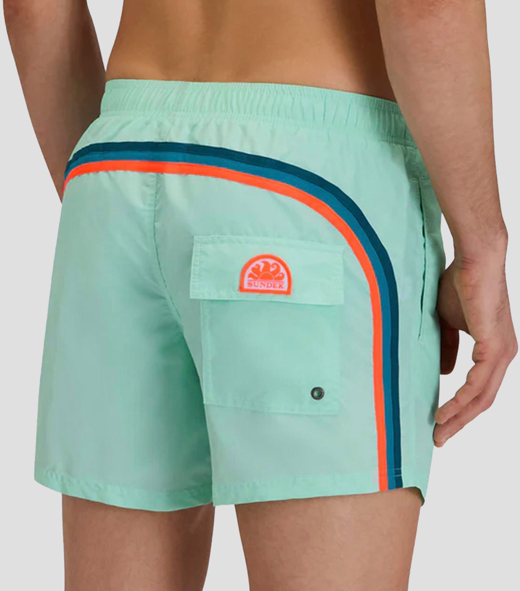 Traje de baño corto Liso Hombre
